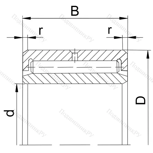 Подшипник NAV 4010 (4074110 ГОСТ) в Новосибирске