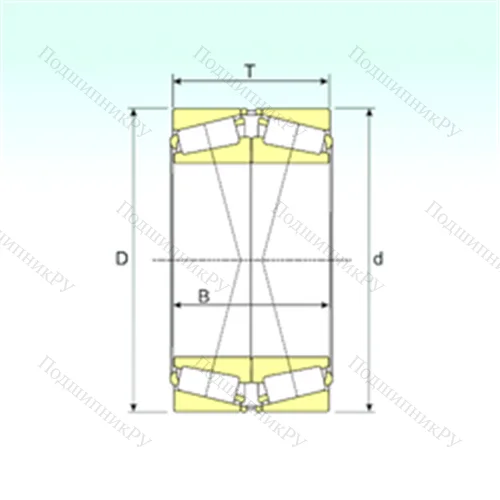 Подшипник роликовый радиально-упорный 33018/DFC 150 от производителя  ISB