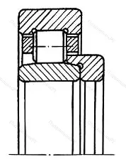 Подшипник  52617 размер 85x180x60 от производителя  ГОСТ