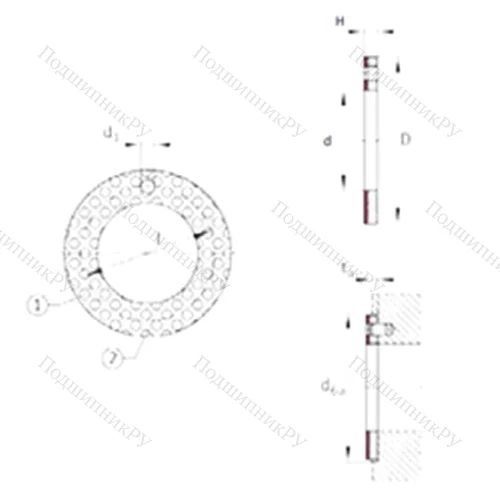 Подшипник скольжения EGW 48-E 50 от производителя  INA