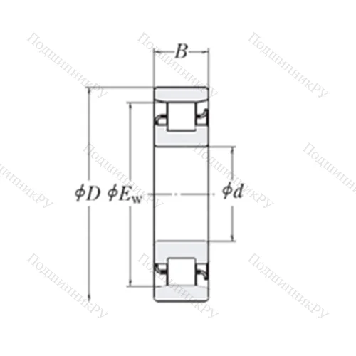 Подшипник роликовый радиальный LRJ 3/4 от производителя  RHP