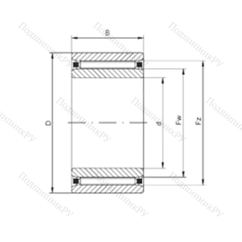 Подшипник роликовый радиальный NAO 20x37x16 от производителя  CX