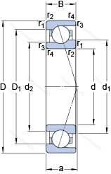 Подшипник 71907 ACE/HCP 4A в Новосибирске