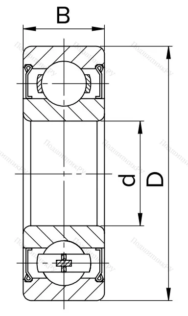 Миниатюрный шариковый подшипник 80023 T (623 ZZT) I0XJO8UCWV в Новосибирске