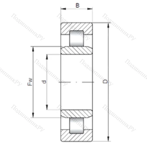 Подшипник роликовый радиальный NU 2256 E от производителя  CX