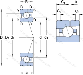 Подшипник 7004 ACE/HCP 4AL в Новосибирске