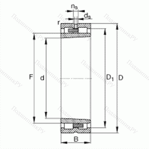 Подшипник роликовый радиальный NNU 4920-S-K-M-SP от производителя  FAG Подшипник роликовый радиальный NNU 4920-S-K-M-SP от производителя  FAG